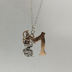 Serie "Fantasy Font" lettera " M " con Drago