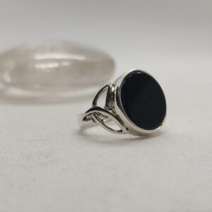 triskel anello onice piatto